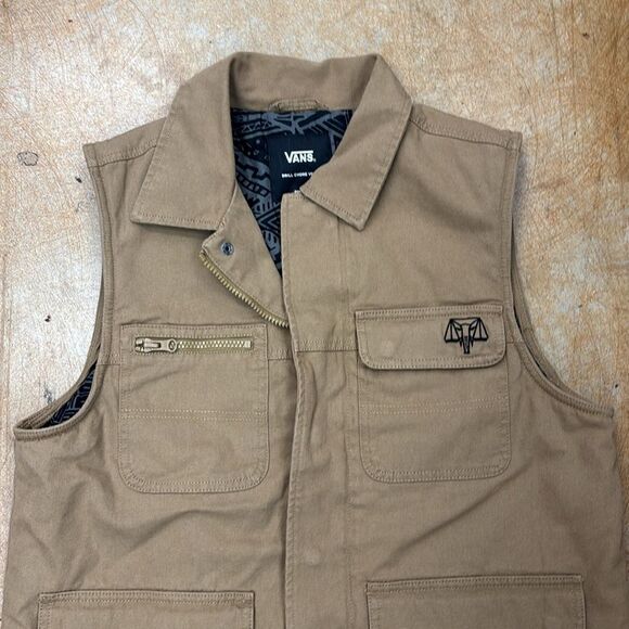 Vans X Courage Adams Drill Chore Vest-Dirt Adult - Picture 2 of 6